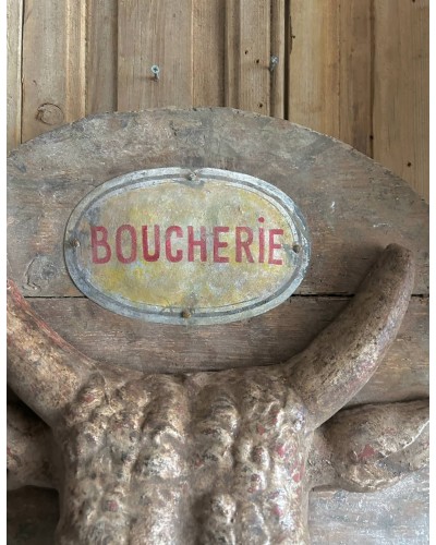 Enseigne vintage boucherie