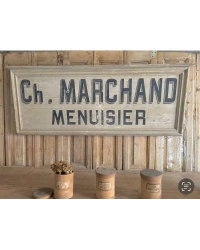 Ancienne enseigne en bois